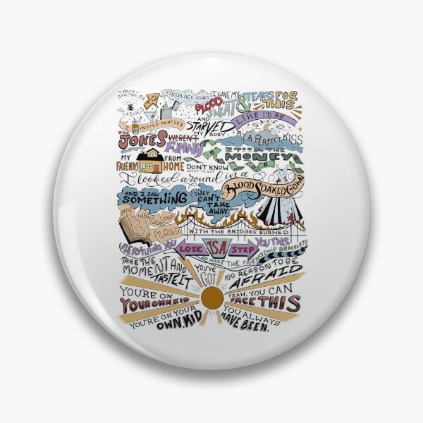 Item preview, Indie Pop Song Lyrics Inspired Hand Lettered designed and sold by amazingfyi.