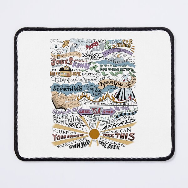 Item preview, Indie Pop Song Lyrics Inspired Hand Lettered designed and sold by amazingfyi.
