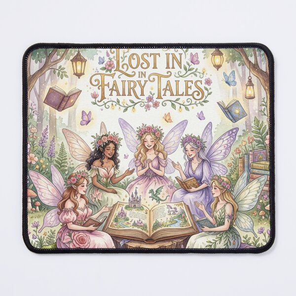 Item preview, Enchanted Fairy Book Circle – Lost in Fairy Tales Watercolor Fantasy Gathering designed and sold by Dream Bloom Gallery.
