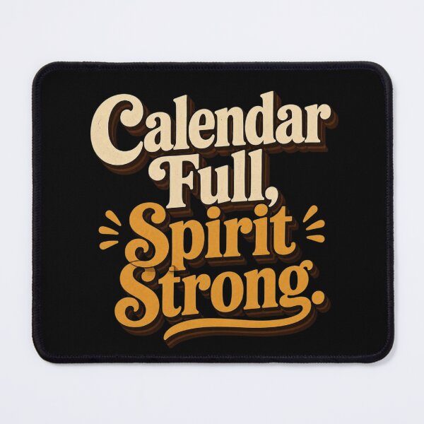 Item preview, Calendar Full, Spirit Strong. | Retro Motivational Office Typography designed and sold by Irene Catchmind.