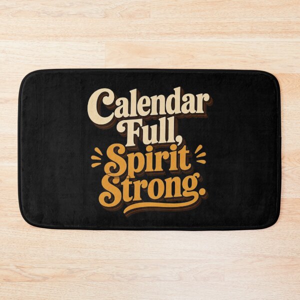 Item preview, Calendar Full, Spirit Strong. | Retro Motivational Office Typography designed and sold by Irene Catchmind.