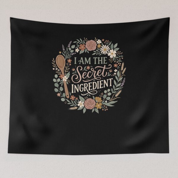 Item preview, Culinary Heart Floral Wreath Cook Design designed and sold by snowry.