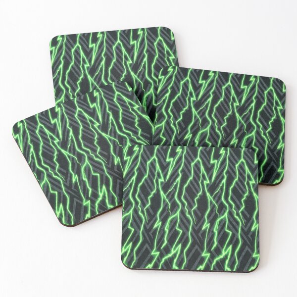Item preview, neon green lightning bolts designed and sold by PalmRock.