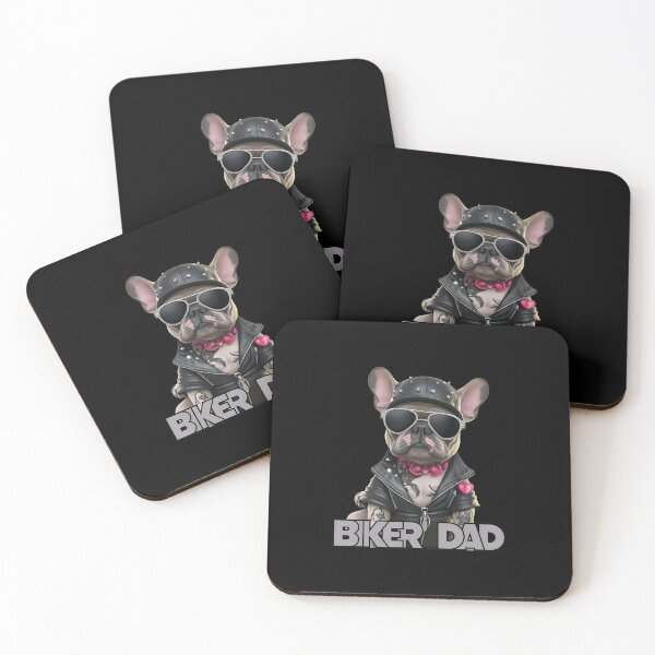 Item preview, Biker Dad - The French Bulldog Companion of a Road Warrior Owner Kids designed and sold by SoyLamderma.