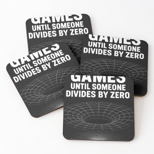 Item preview, It is all fun and games until someone divides by zero (black and white) designed and sold by jsheyl.