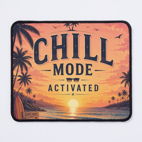 Item preview, Chill Mode Activated Beach Sunset Surf Aesthetic | Tropical Ocean Wall Art designed and sold by FestivityFinds.