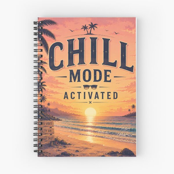 Item preview, Chill Mode Activated Beach Sunset Surf Aesthetic | Tropical Ocean Wall Art designed and sold by FestivityFinds.