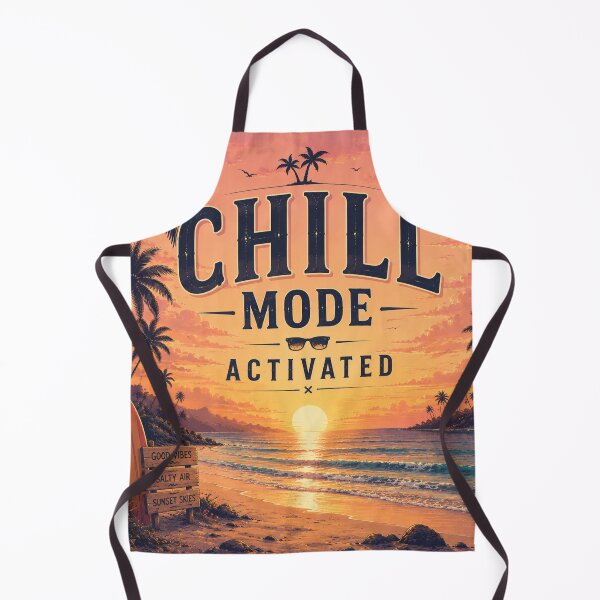 Item preview, Chill Mode Activated Beach Sunset Surf Aesthetic | Tropical Ocean Wall Art designed and sold by FestivityFinds.