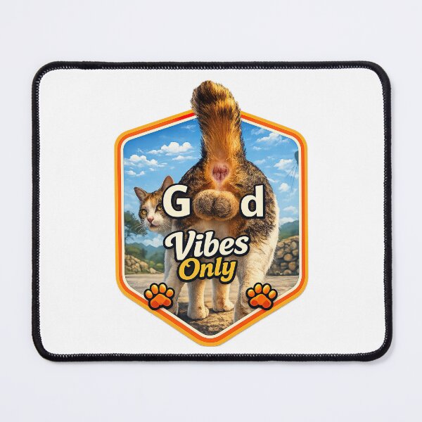 Item preview, Funny Cat Meme, Good Vibes Only designed and sold by graphic-genie.
