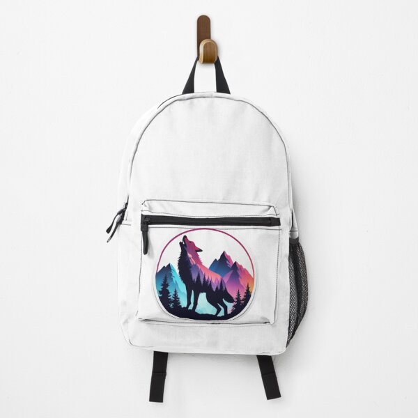 Item preview, Wolf silhouette with mountains designed and sold by kidoramagic.
