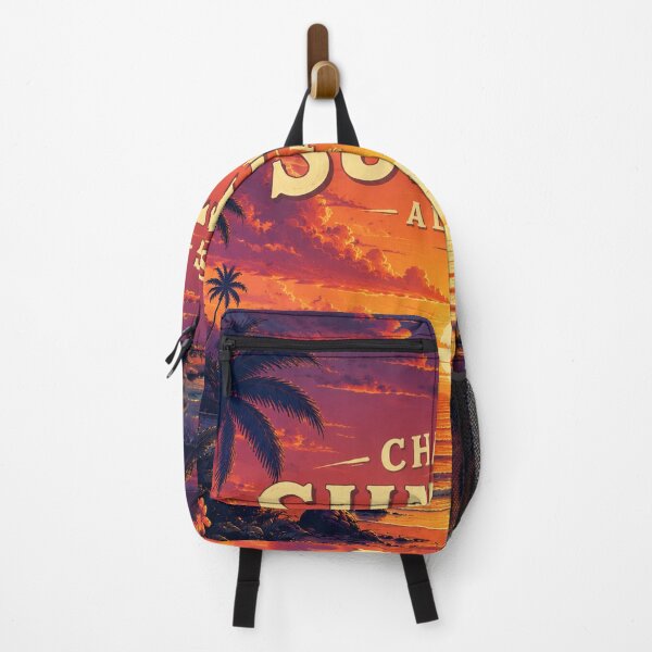 Item preview, Chasing Sunsets Always – Tropical Beach Sunset Wall Art | Retro Palm Tree Ocean Decor Print designed and sold by FestivityFinds.