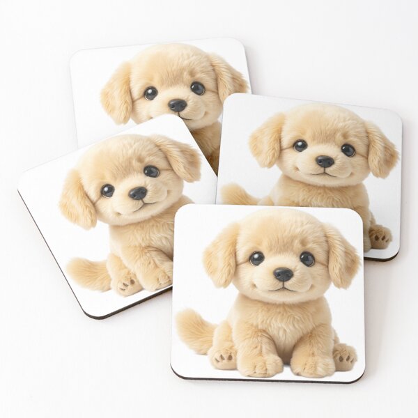 Item preview, Cute Fluffy Golden Retriever Plushie Art designed and sold by PMsticks.