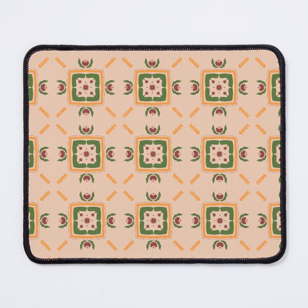 Item preview, Autumn Folk Floral Tile — Blue Lemon Studio Original Illustration designed and sold by BluelemonStudio.