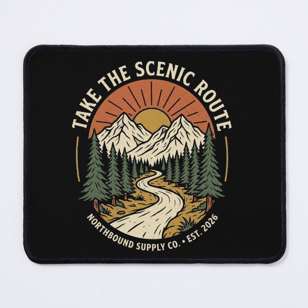 Item preview, Take The Scenic Route designed and sold by Stickersdevelop.