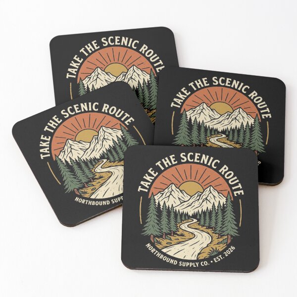 Item preview, Take The Scenic Route designed and sold by Stickersdevelop.