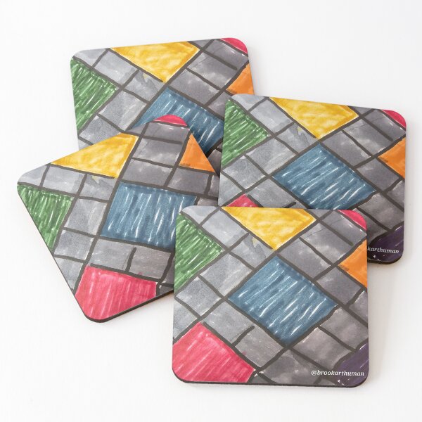 Item preview, Dark Rainbow Pavers designed and sold by DancingCreek.