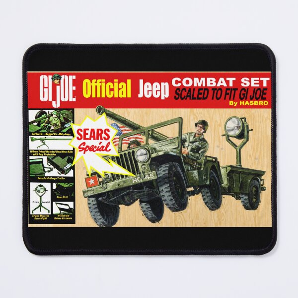 Item preview, GI JOE combat jeep box art  designed and sold by The Retromotel.