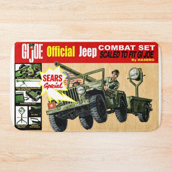 Item preview, GI JOE combat jeep box art  designed and sold by The Retromotel.