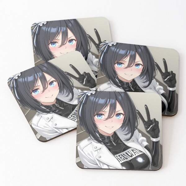 Item preview, Eishin Flash Uma Musume Black White Peace Sign designed and sold by justnickthings.