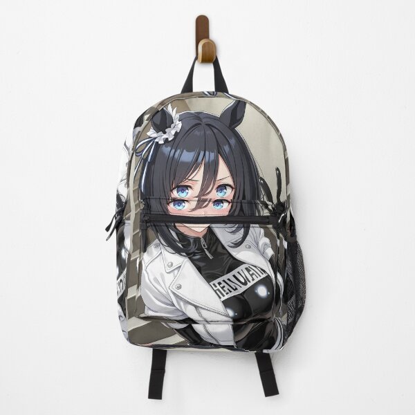 Item preview, Eishin Flash Uma Musume Black White Peace Sign designed and sold by justnickthings.
