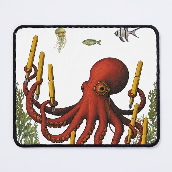 Item preview, octopus party with pens designed and sold by PhiloDoh.