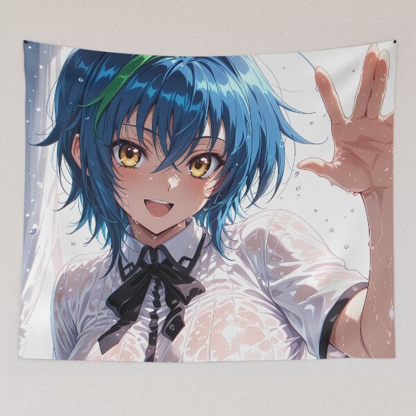Item preview, Xenovia Quarta High School DxD Bright Splash Blue Hair designed and sold by justnickthings.