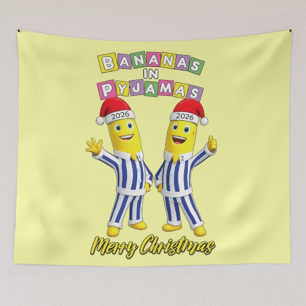 Item preview, Merry Christmas Bananas in Pyjamas designed and sold by JarquinDD.