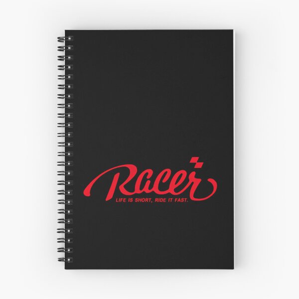 Item preview, Minimalist Red Script Typography Reading Racer on a Solid designed and sold by Geergio.