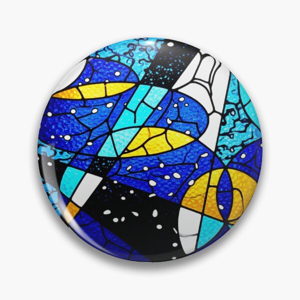 Item preview, arctic wings stained glass colorful geometric abstract design designed and sold by SmashingDeals.