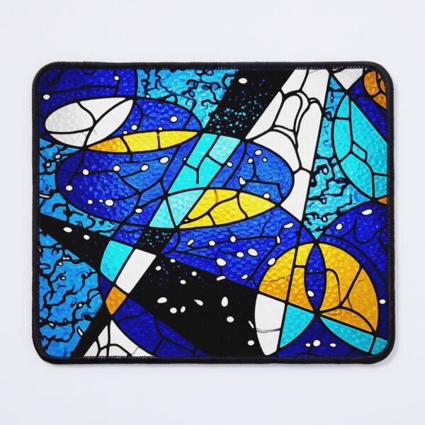 Item preview, arctic wings stained glass colorful geometric abstract design designed and sold by SmashingDeals.