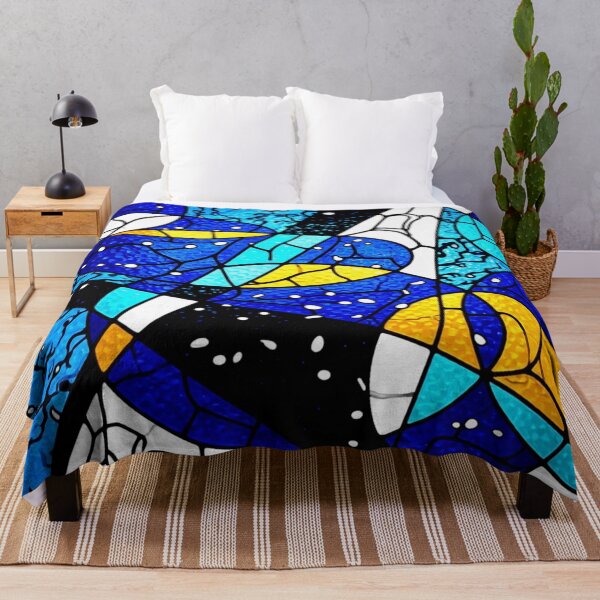 Item preview, arctic wings stained glass colorful geometric abstract design designed and sold by SmashingDeals.