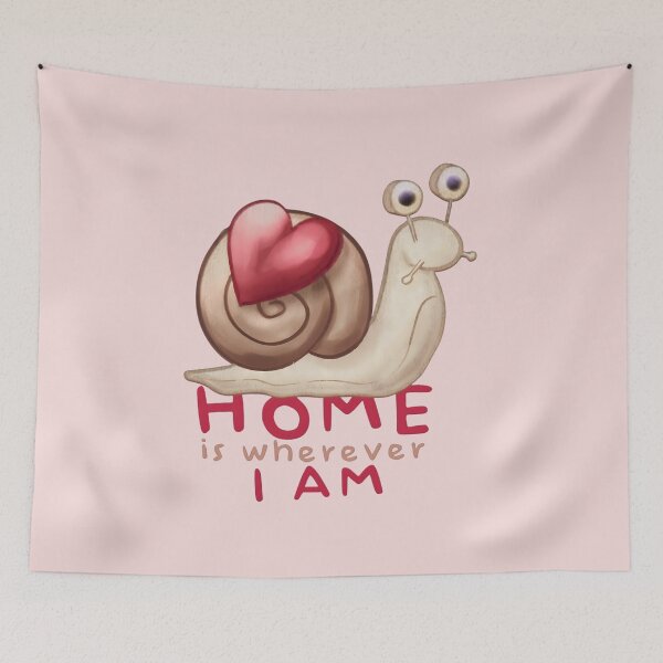 Item preview, Snail Home Wherever I Am designed and sold by QUEENOEST.