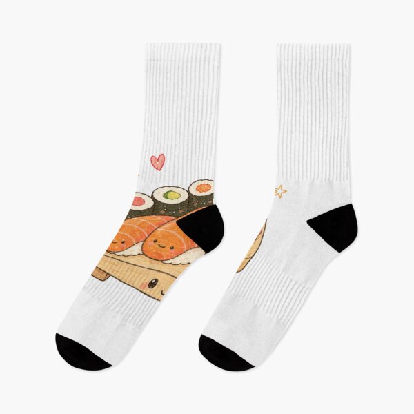 Item preview, Little Sushi Big Friendship Cute Kawaii Food Illustration designed and sold by Bebibon.