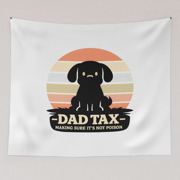 Item preview, Dad Tax Father’s Day Retro Kids designed and sold by OlyvieArt.