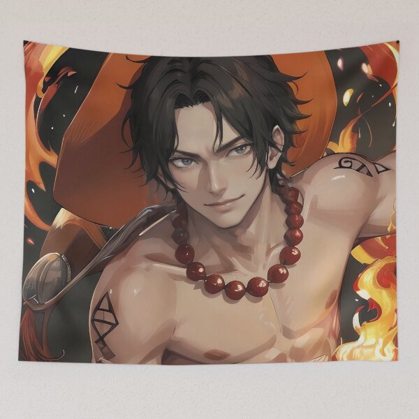 Item preview, Portgas D Ace One Piece Confident Flame Hat Pose designed and sold by MicaheHaffner.
