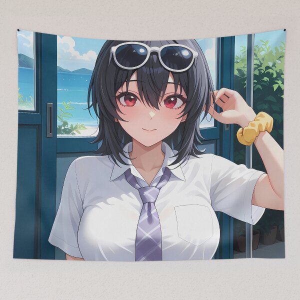Item preview, Umi Asanagi Second Prettiest Girl Summer School Seaside Smile designed and sold by MicaheHaffner.