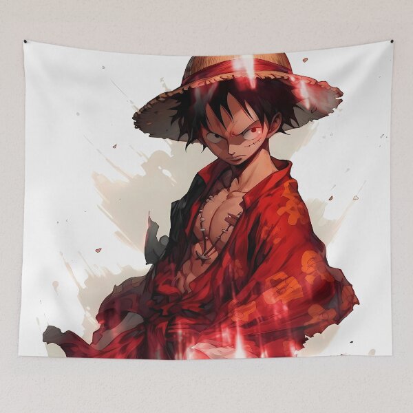 Item preview, Monkey D Luffy One Piece Red Robe Samurai Aura designed and sold by MicaheHaffner.