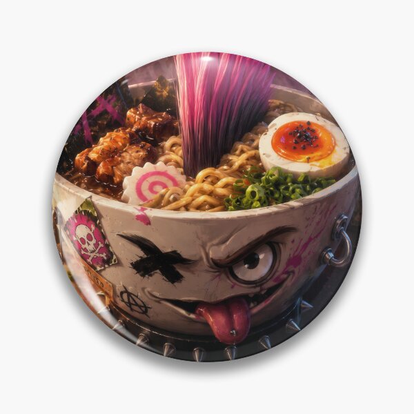 Item preview, Rebel Punk Ramen With Electric Pink Noodles designed and sold by MarlicShop.