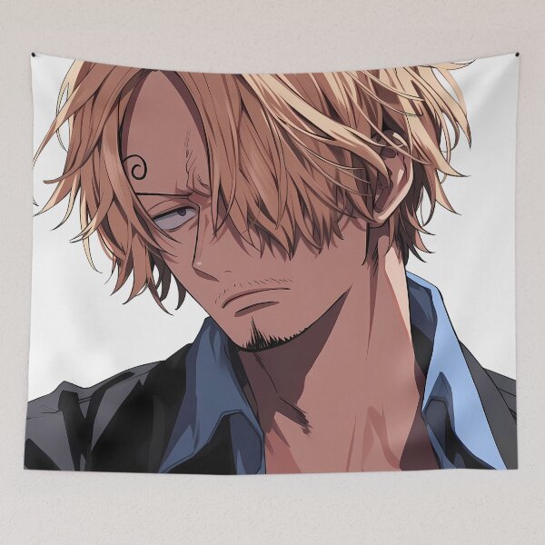Item preview, Sanji Vinsmoke One Piece Shadowed Blue Collar Portrait designed and sold by MicaheHaffner.