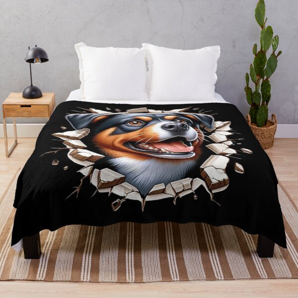 Item preview, Dynamic Canine Breakthrough: Rottweiler's Joyful Escape designed and sold by nncreator.