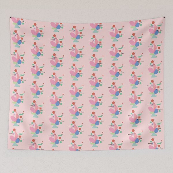 Item preview, Abstract pink time  designed and sold by DalPrint.