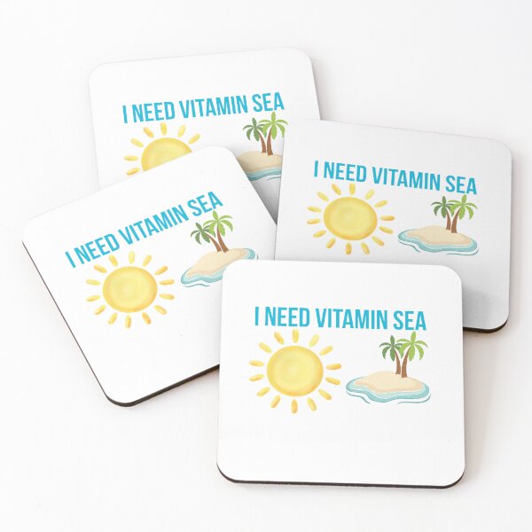 Item preview, I Need Vitamin Sea Beach Summer Quote designed and sold by mayacreations7.