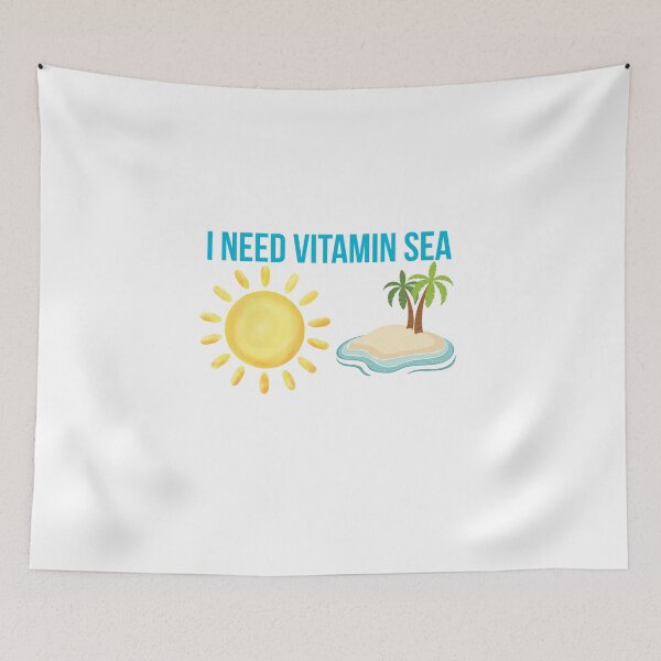 Item preview, I Need Vitamin Sea Beach Summer Quote designed and sold by mayacreations7.