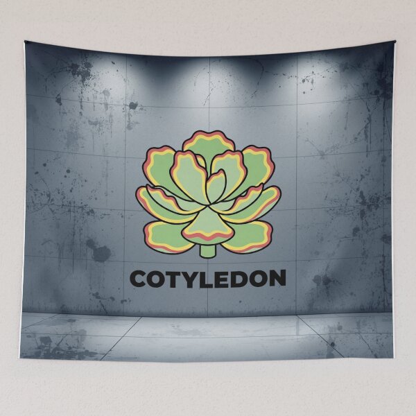 Item preview, Retro Modern Cotyledon Succulent Pop Art Graphic designed and sold by GreenDivisionJP.