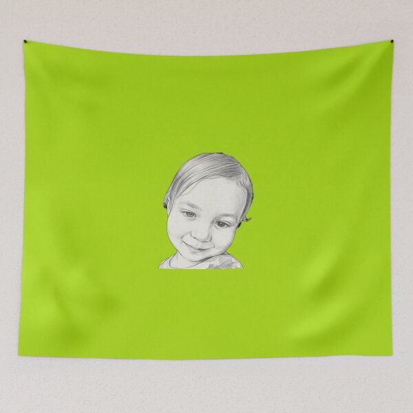 Item preview, Cute Baby Pencil Sketch Portrait - Artistic Minimalist Drawing designed and sold by NouryExpress.