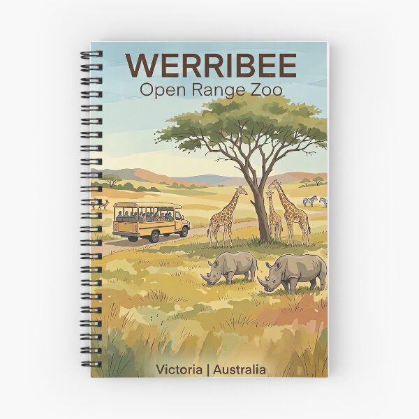 Item preview, Werribee Open Range Zoo Melbourne Victoria designed and sold by NeighbourlyHues.