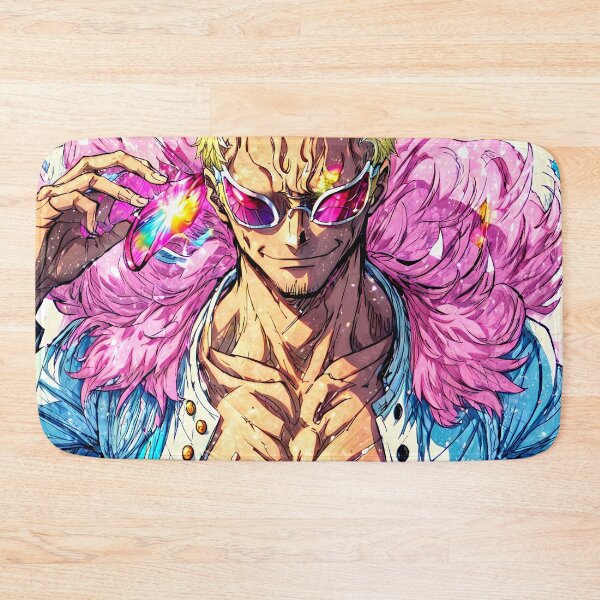 Item preview, Donquixote Doflamingo One Piece Neon Feather King Swagger designed and sold by Williamhallano.