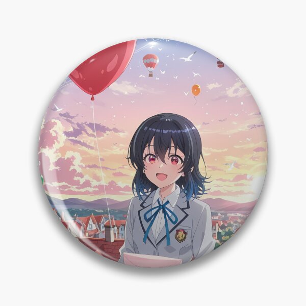 Item preview, Umi Asanagi Second Prettiest Girl Balloon Sunset Letter Smile designed and sold by Williamhallano.
