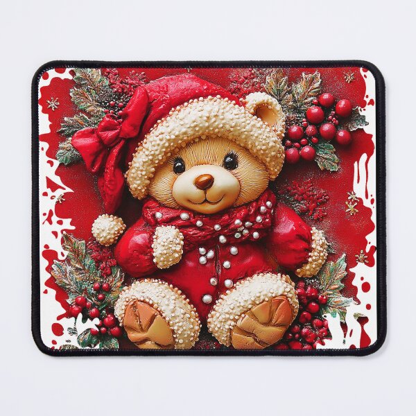 Item preview, Santa Claus-Style Cute Teddy Bear Design Art designed and sold by DEC02.