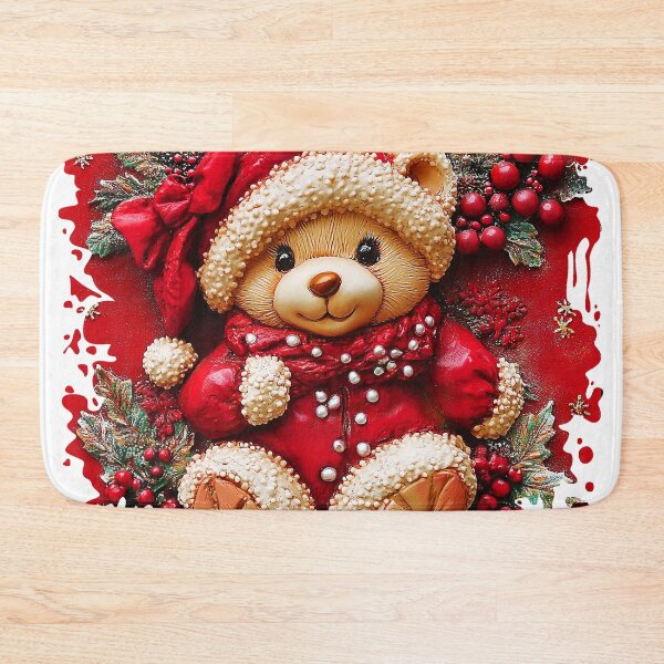 Item preview, Santa Claus-Style Cute Teddy Bear Design Art designed and sold by DEC02.
